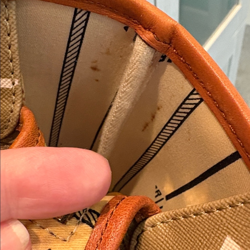 Ralph Lauren Monogram Coated Canvas Shoulder Tote - Picture 14 of 14